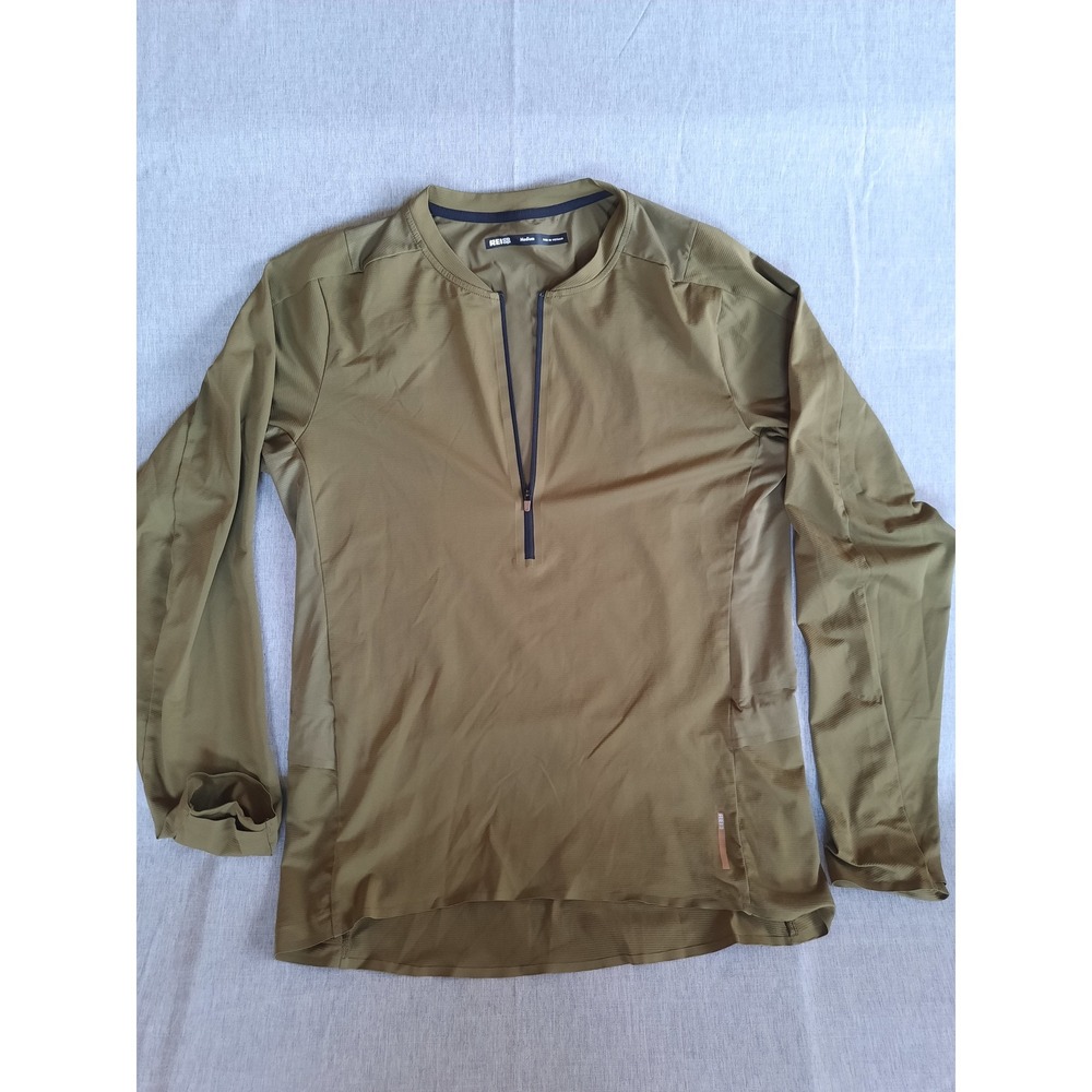 REI Co-op Men Medium Active Replicator Jersey Pocket Sweater Pullover QuarterZip